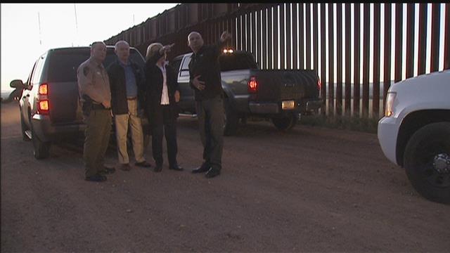 Jan Brewer, Jeff Sessions tour border near Naco - KVOA Tucson News